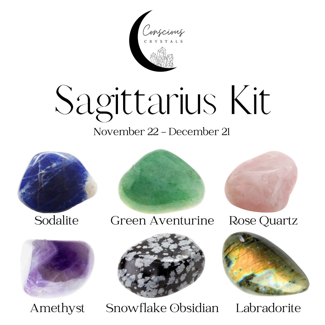 Sagittarius Crystal Kit - Conscious Crystals New Zealand Crystal and Spiritual Shop