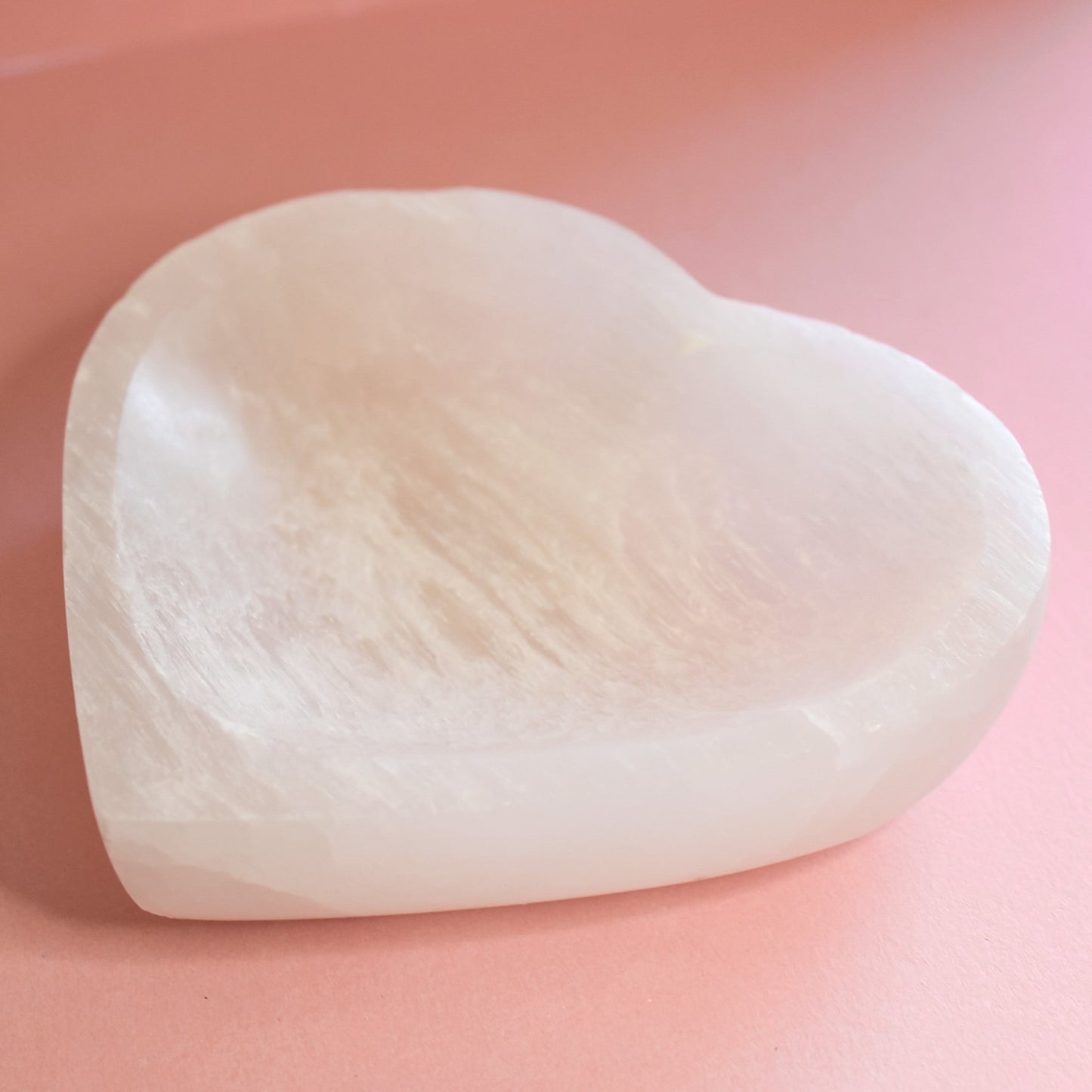 Satin Spar Heart Dish - Conscious Crystals New Zealand Crystal and Spiritual Shop