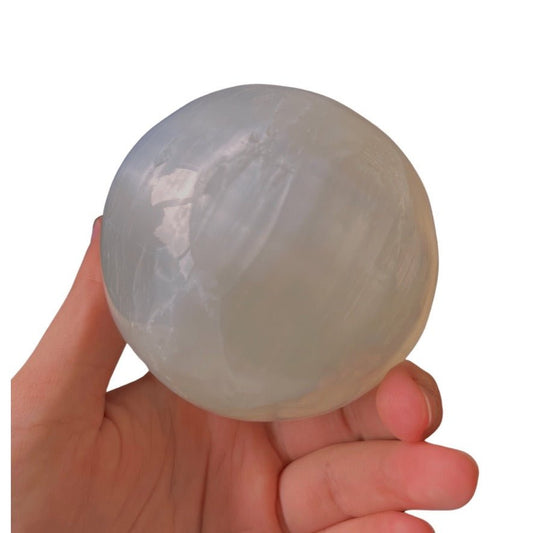 Satin Spar Sphere - Conscious Crystals New Zealand Crystal and Spiritual Shop