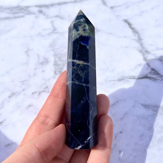 Sodalite Tower - Conscious Crystals New Zealand Crystal and Spiritual Shop