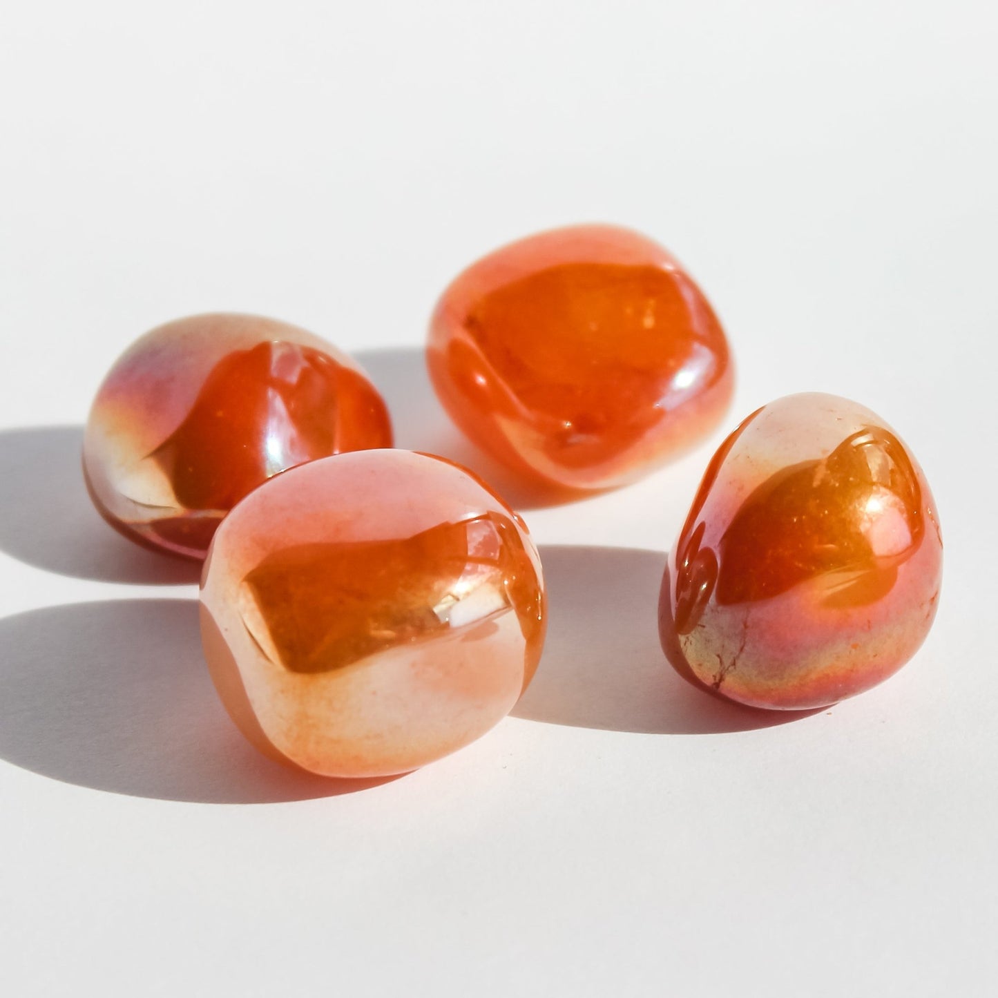 Tangerine Aura Tumble - Conscious Crystals New Zealand Crystal and Spiritual Shop