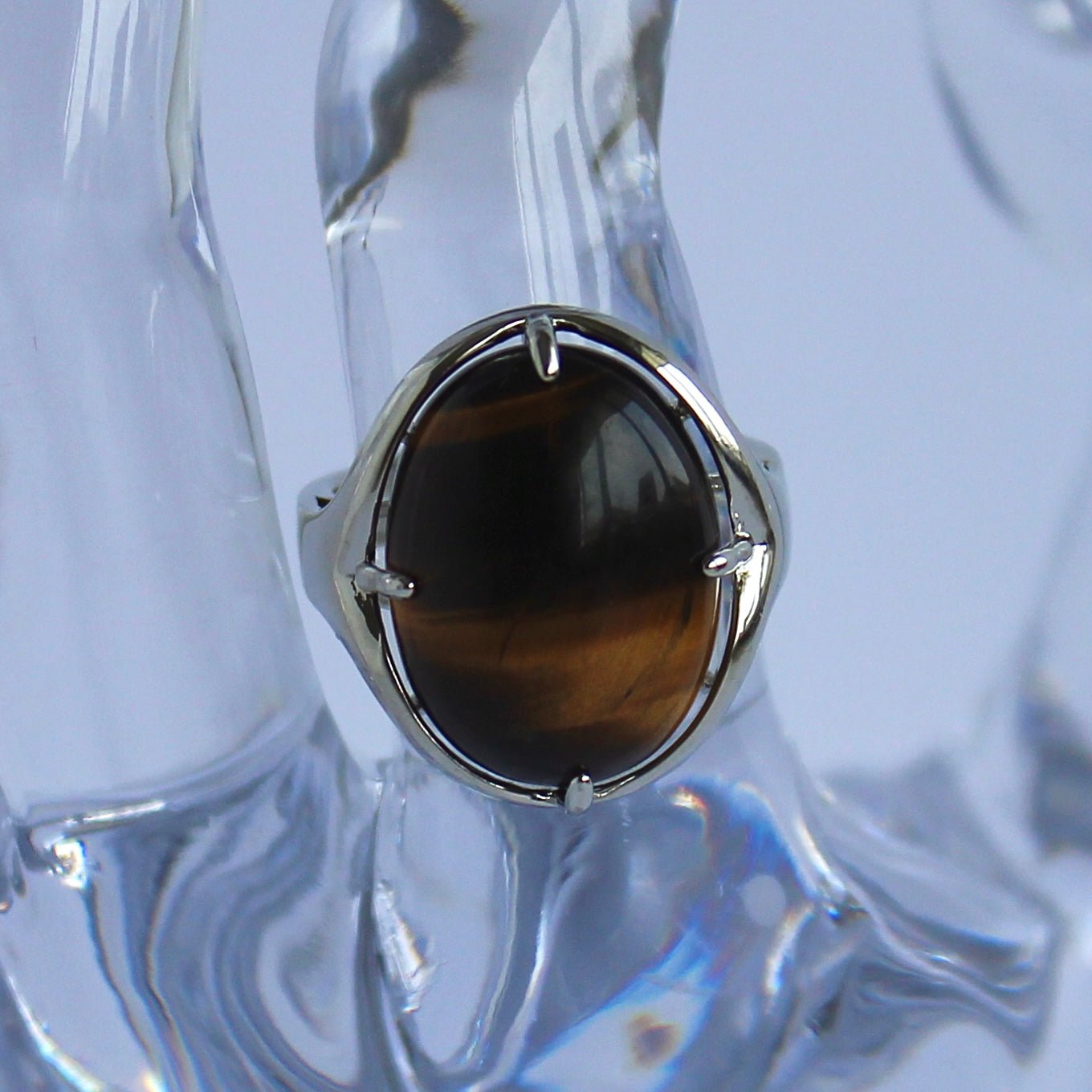 Tigers Eye Oval Ring - Conscious Crystals New Zealand Crystal and Spiritual Shop