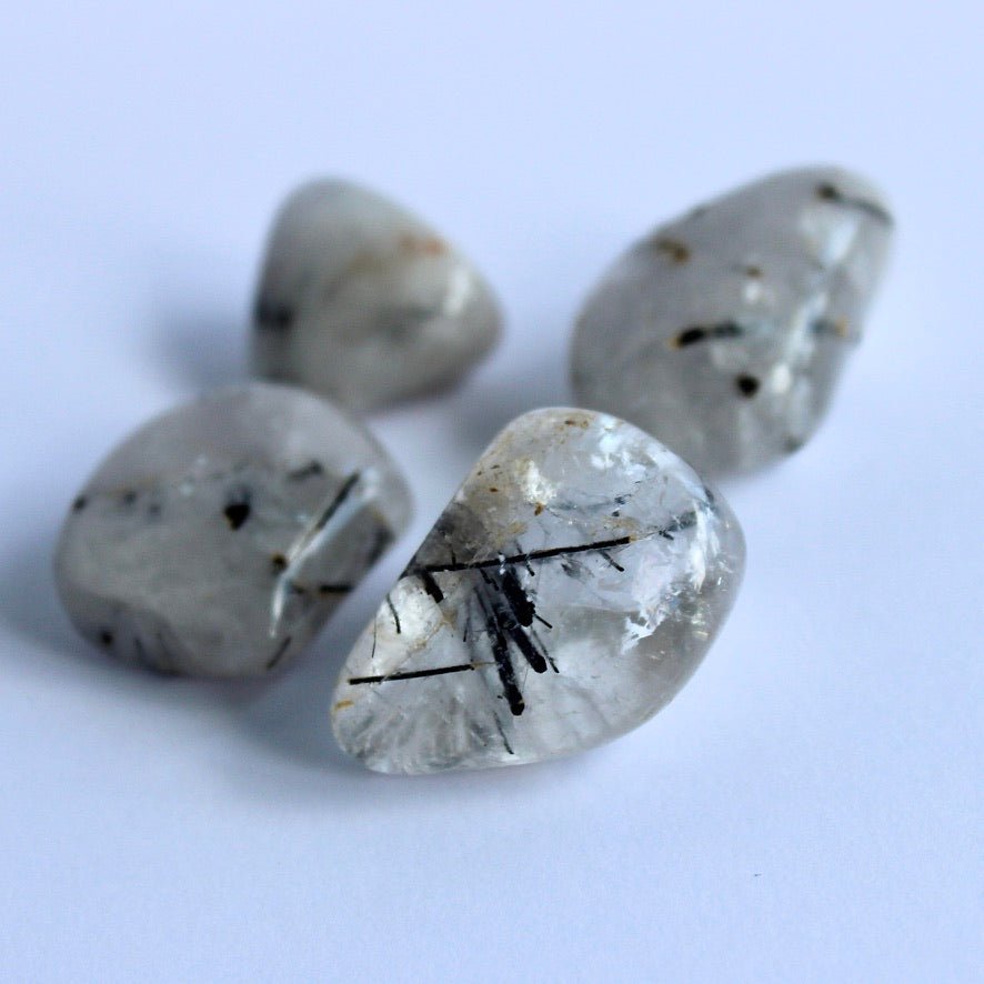 Tourmalated Quartz Tumble - Conscious Crystals New Zealand Crystal and Spiritual Shop