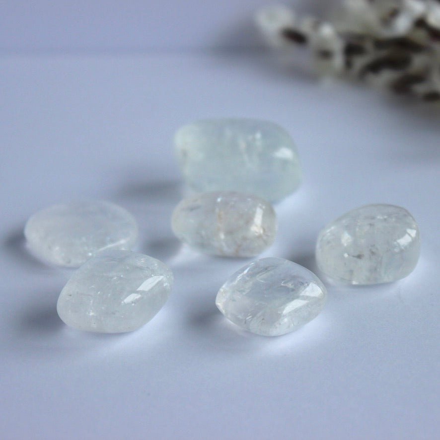 White Calcite Tumble - Conscious Crystals New Zealand Crystal and Spiritual Shop