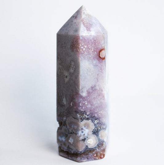 XL Flower Agate Tower - Conscious Crystals New Zealand Crystal and Spiritual Shop