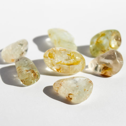 Yellow Hematoid Topaz Tumble - Conscious Crystals New Zealand Crystal and Spiritual Shop